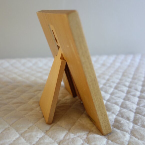 Vtg Korea Handpainted Wood Bird Wall or Table Display “Nature is the art of God” - Picture 2 of 4